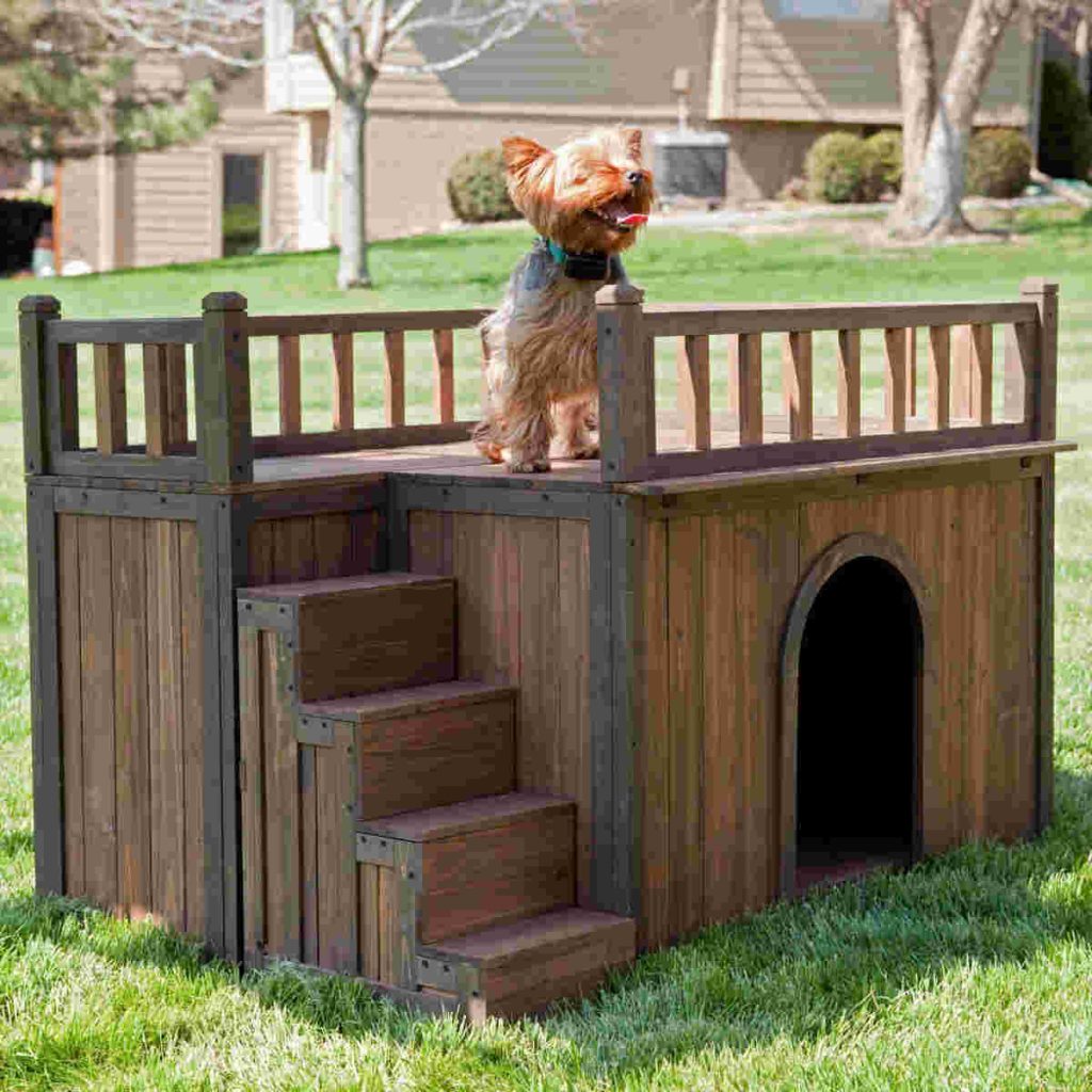 Wood-made dog house